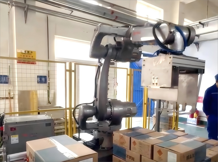 M80-21A/EX防爆機器人搬運、碼垛工作